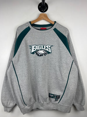Vintage NFL Philadelphia Eagles Embroidered Grey Crewneck