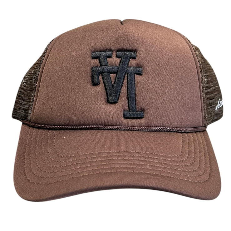 Studio 1999 LA Brown & Black Trucker Hat