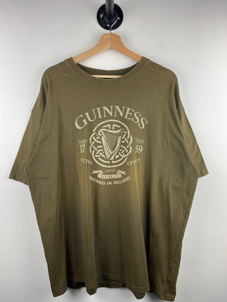 Vintage Guinness Beer Olive Green Tee