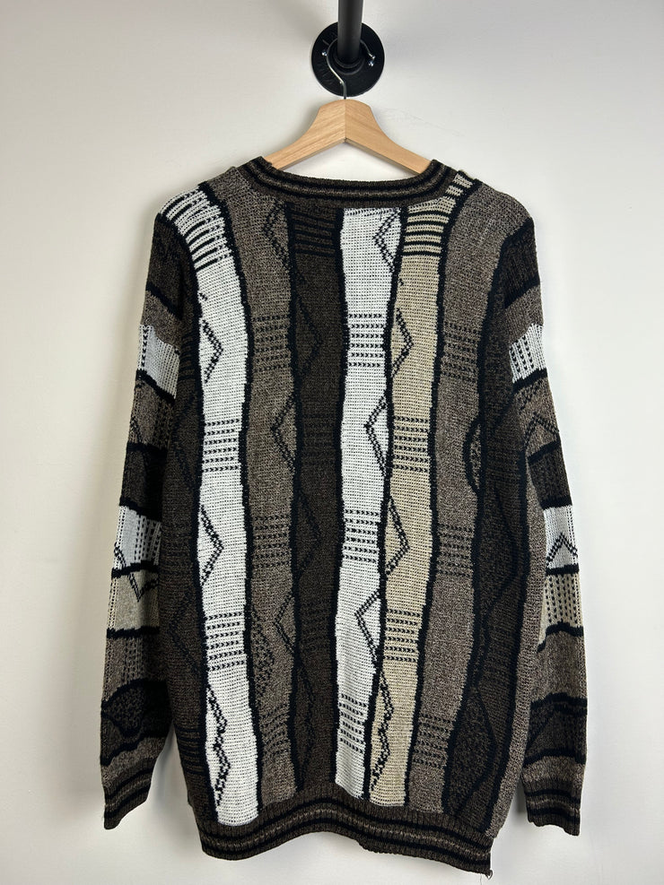 Vintage Protégé Collection Earth Tone Knit Sweater