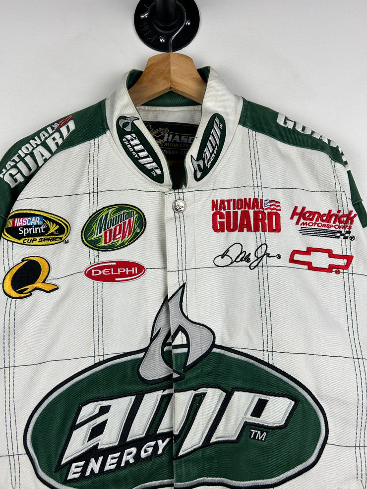 Vintage Nascar Chase Dale Jr AMP Energy White Racing Jacket