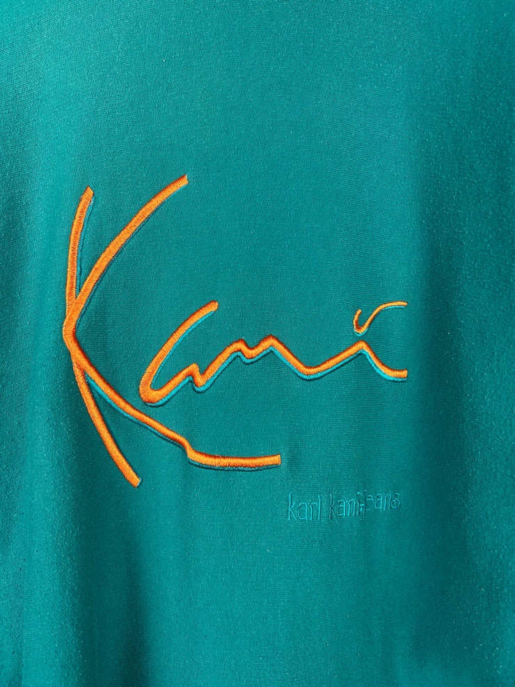 Vintage Y2K Karl Kani Teal Heavyweight Hoodie