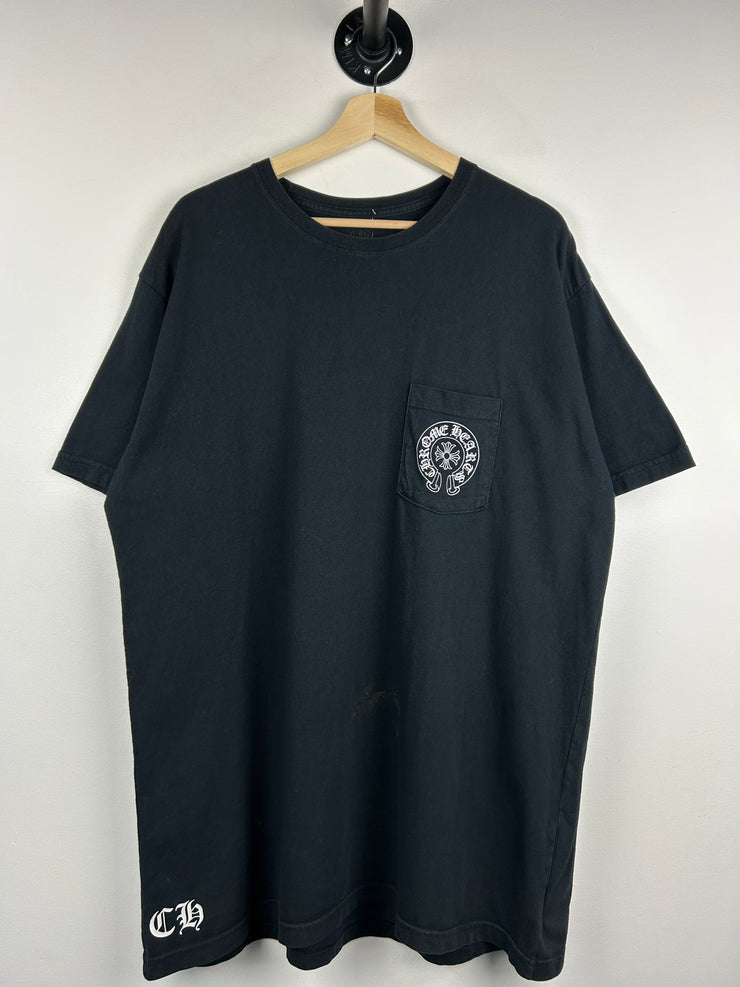 Chrome Hearts Horseshoe Paris Black Tee
