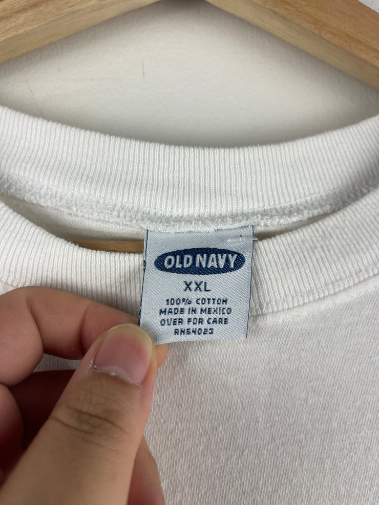 Vintage Old Navy Trademark White Tee