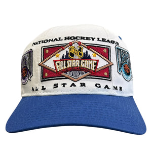 Vintage 90s NHL Starter All Star Game New York City White & Blue Snapback Hat