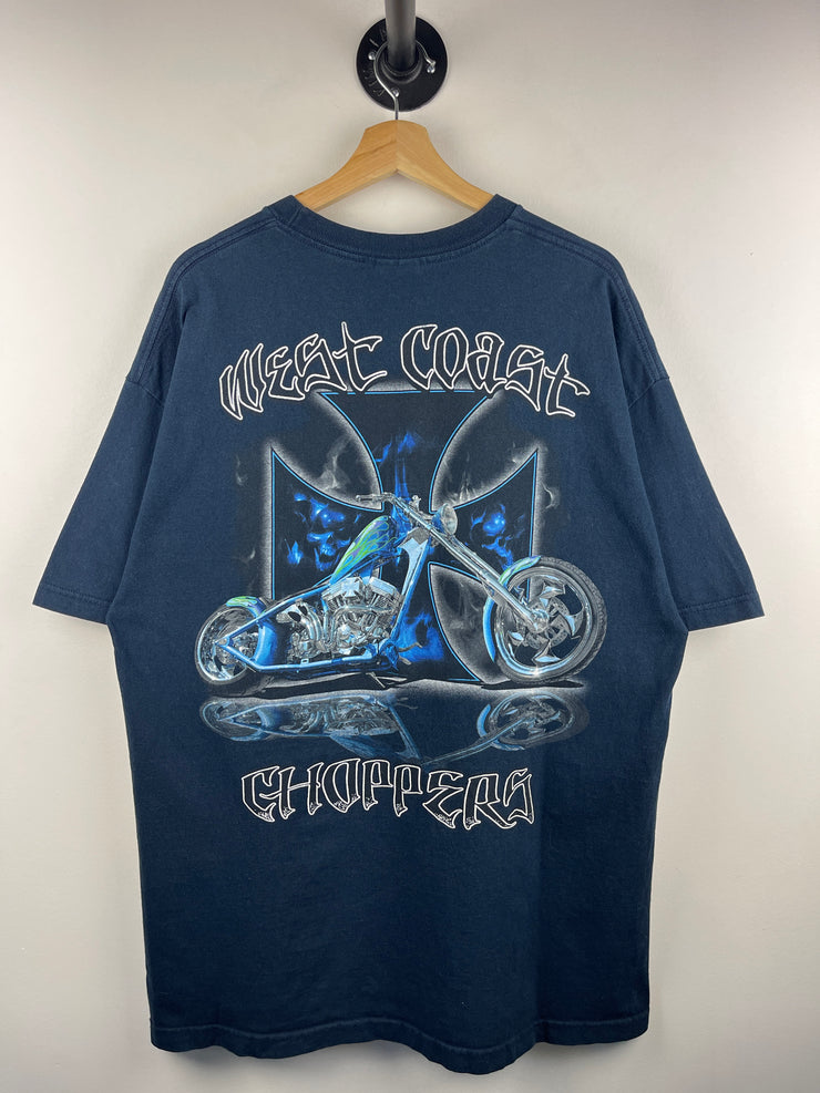Vintage West Coast Choppers Motorcycle Navy Tee