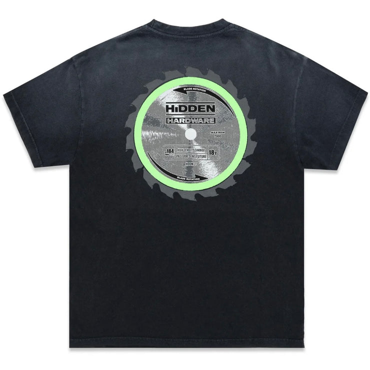 Hidden NY Rotating Blade Washed Black Tee