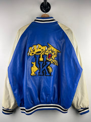 Vintage Steve & Barrys University Of Kentucky Wildcats Blue & White Varsity Jacket
