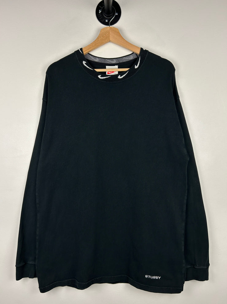 Stussy X Nike SS20 NRG Swoosh Black Long Sleeve