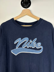 Vintage 90's Nike Spellout Navy Tee