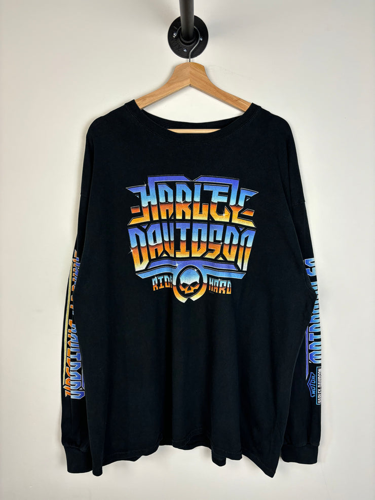 Vintage Harley Davidson Arbor Vitae Black Long Sleeve