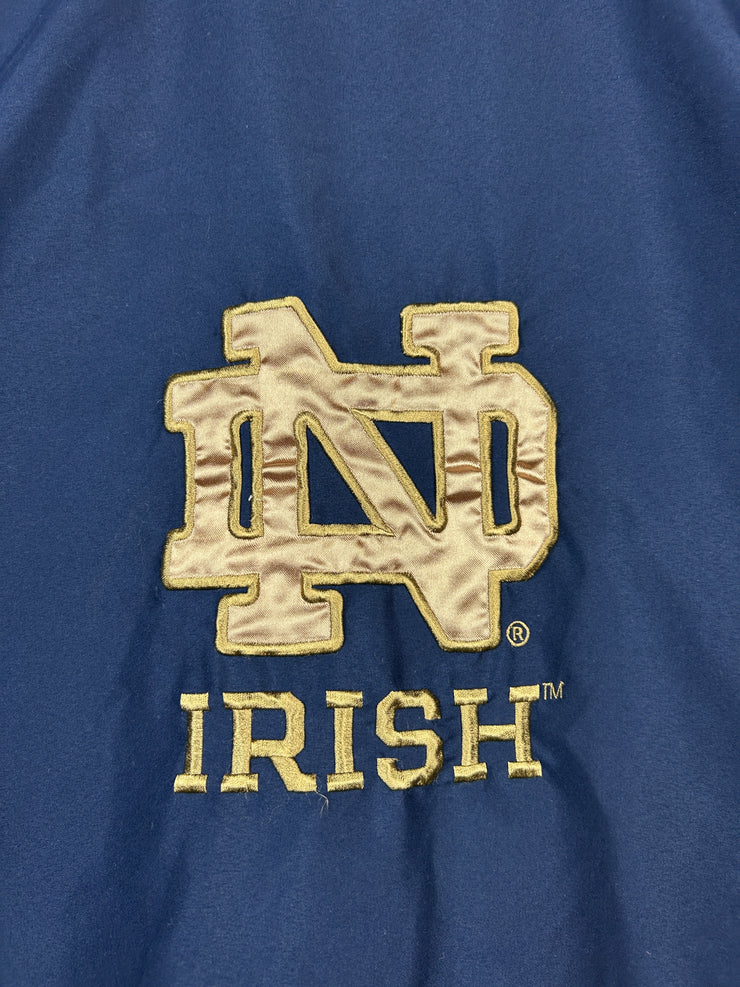 Vintage Notre Dame Irish Navy Pullover Windbreaker