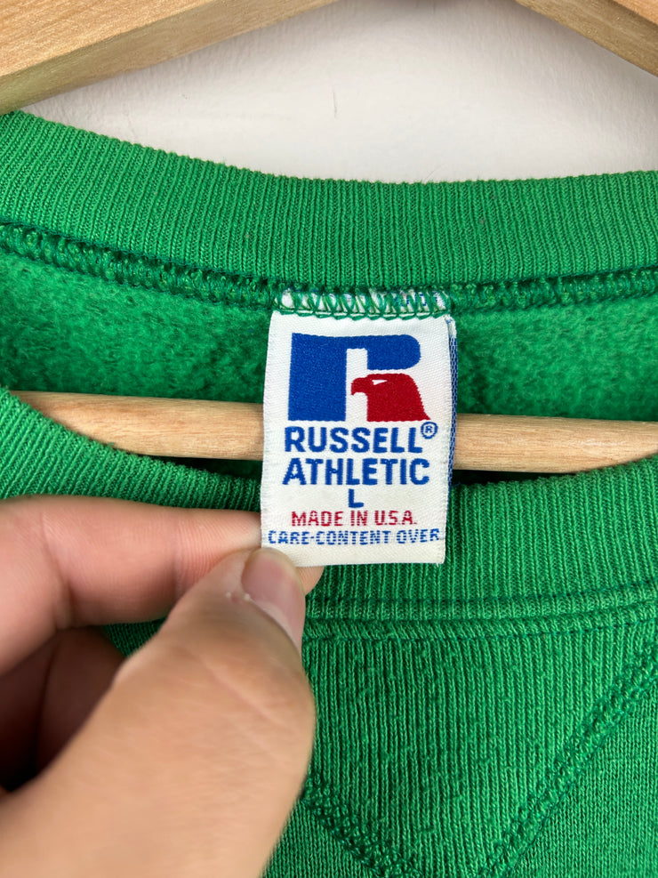 Vintage 90s NFL Russell Athletic Philadelphia Eagles Pro Line Kelly Green Crewneck