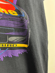 Vintage 90s Nascar Ernie Irvan Havoline Run With The Pack Black Tee