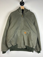 Vintage Carhartt Moss Green Active Hooded J269MOS Jacket