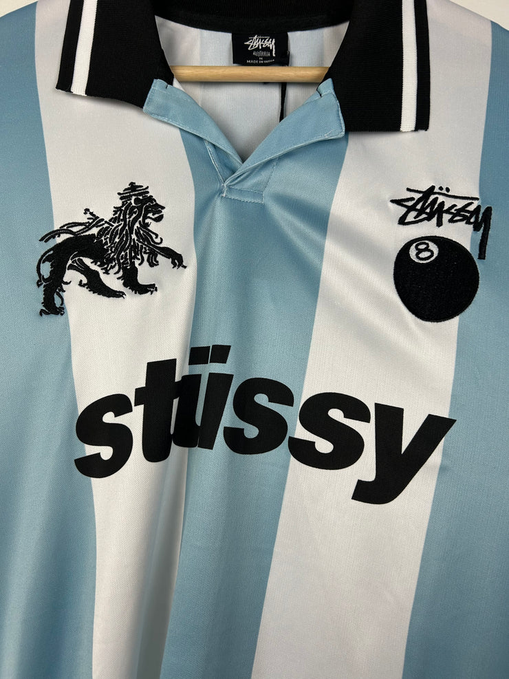 Stussy Football Blue & White Long Sleeve Jersey