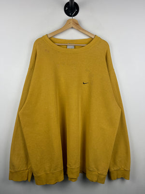 Vintage Nike Mini Swoosh Yellow Crewneck