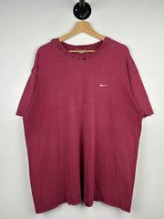 Vintage Nike Mini Swoosh Distressed Red Tee