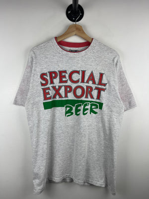 Vintage 90s Special Export Beer Grey Tee