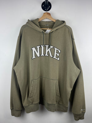 Vintage Nike Spellout Embroidered Green Hoodie