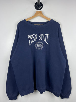 Vintage 90s Penn State Nittany Lions University Embroidered Navy Crewneck
