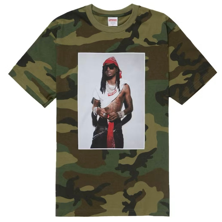 Supreme FW25 Playboi Carti Photo Woodland Camo Tee
