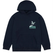 Hidden NY X Needles Pixel Butterfly H Logo Navy Hoodie