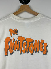 Vintage 90s The Flintstones Group White Tee