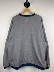 Vintage 90s NFL Reebok Dallas Cowboys Grey & Navy Reversible Pullover Windbreaker