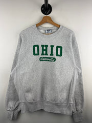 Vintage 90s Lee Ohio University Grey Crewneck