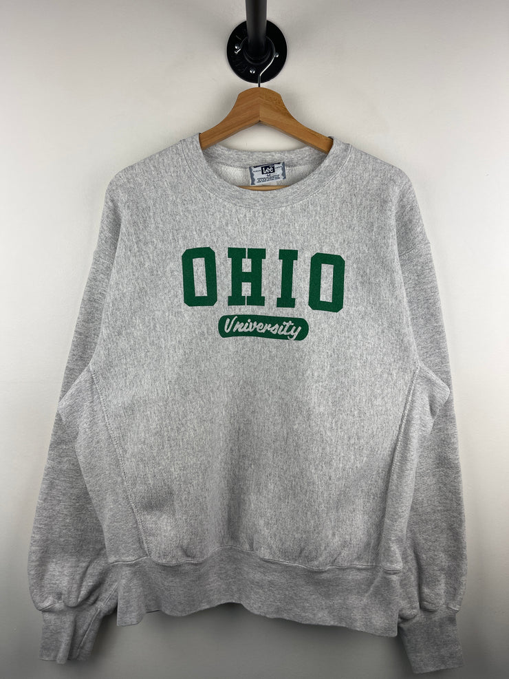 Vintage 90s Lee Ohio University Grey Crewneck