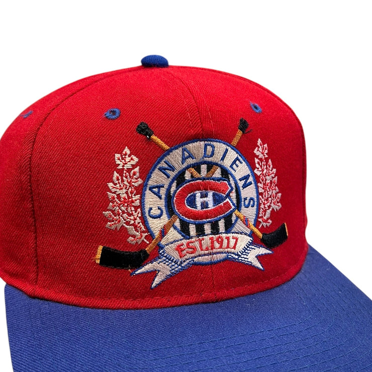 Vintage 90s NHL Starter Montreal Canadiens EST. 1917 Snapback Hat