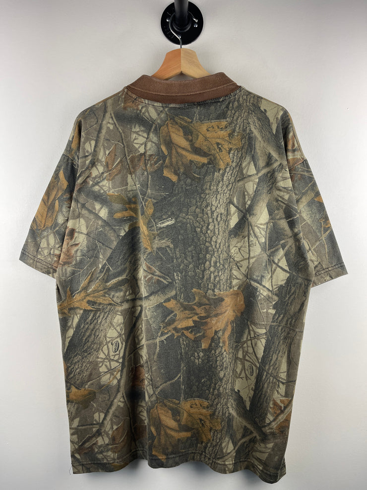 Vintage 90s Classics Real Tree Camo Polo Shirt