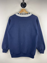 Vintage 90s Penn State Nittany Lions Bear Print Collared Navy Crewneck