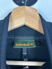 Vintage Timberland Zip Up Black Fleece Sweater