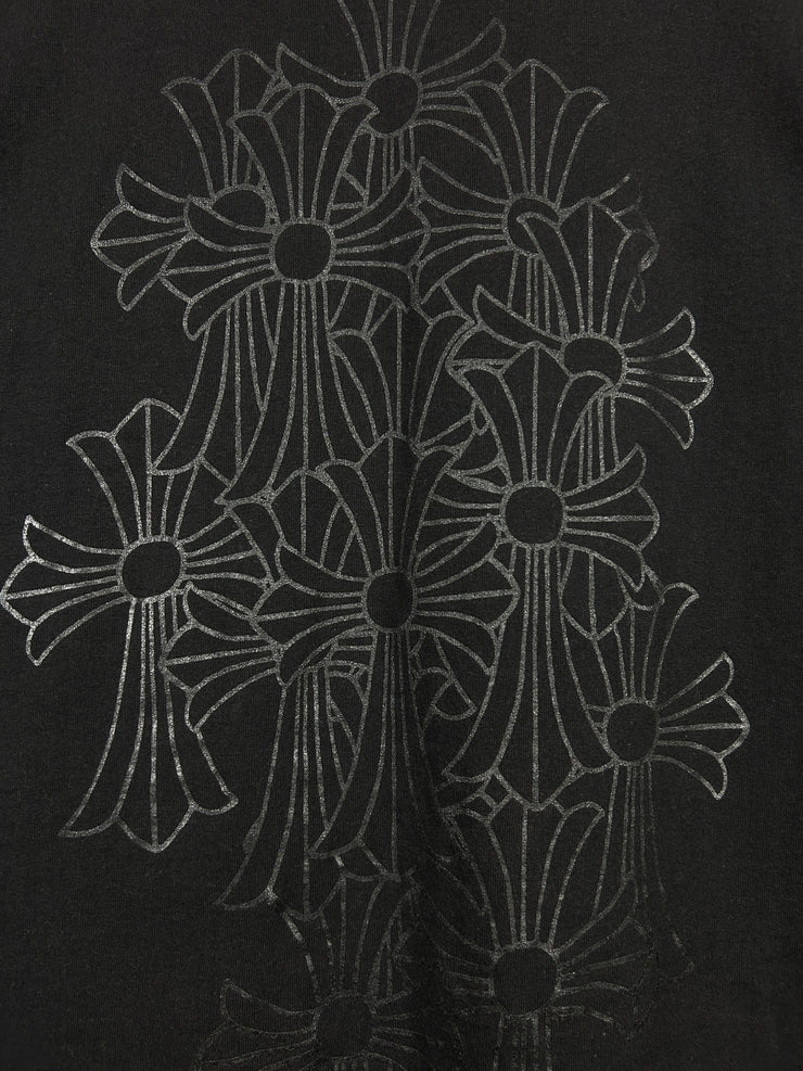 Chrome Hearts Cemetery Crosses Tonal Black Tee