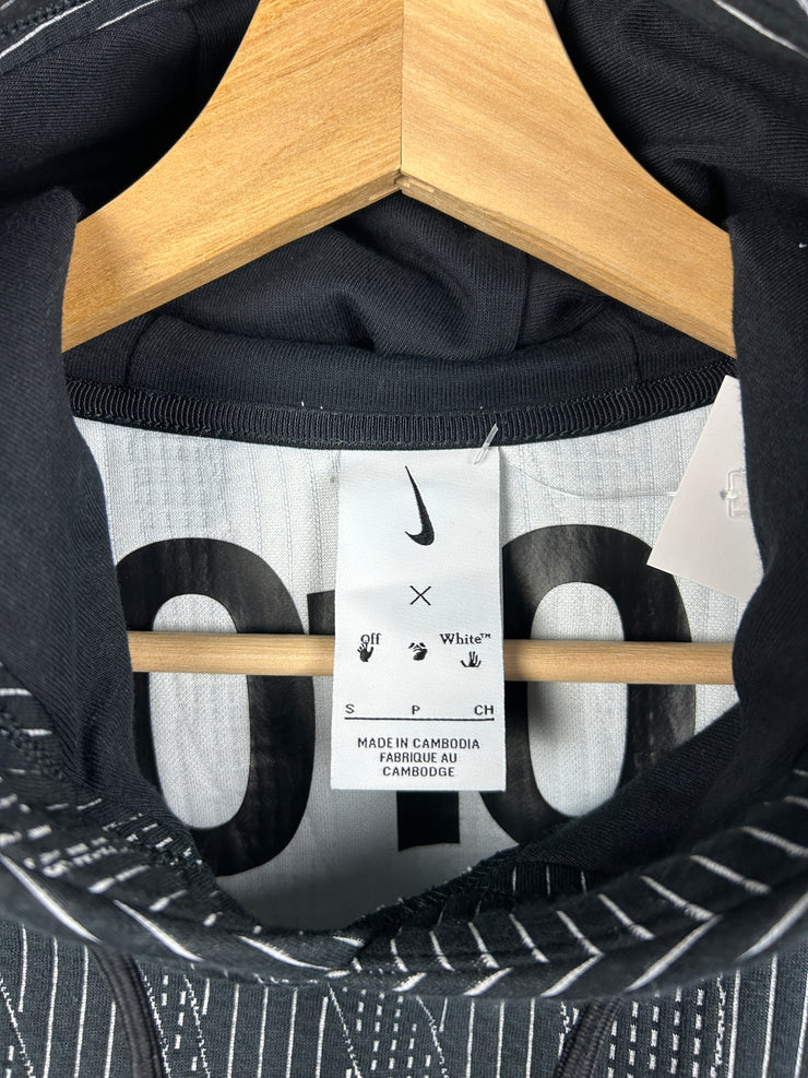 Off White X Nike FW23 Engineered Black Hoodie