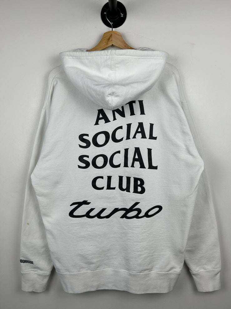 Anti Social Social Club Neighborhood Turbo White Hoodie