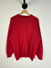 Vintage 90's Tultex Heavyweight Blank Red Crewneck