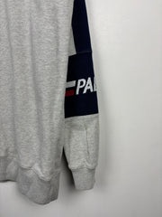 Palace Sleeve Spellout Grey Crewneck