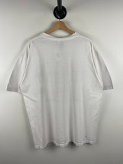 Vintage 90s NBA NHL Chicago Bulls & Blackhawks Stadium White Tee