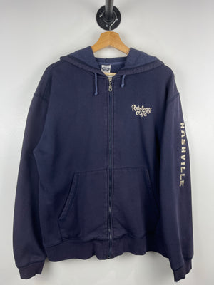 Vintage 90s Rainforest Café Nashville Navy Zip Up Hoodie