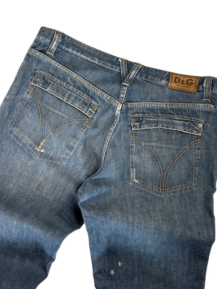 Vintage Dolce & Gabbana Baggy Blue Denim Jeans