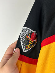 Vintage 90s ECHL SP Cincinnati Cyclones Kalisewicz Yellow Hockey Jersey