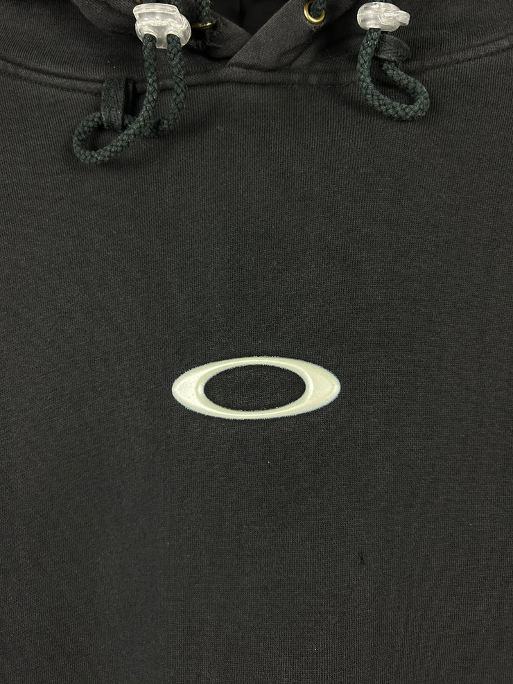 Vintage 90s Oakley Software Spellout Black Hoodie