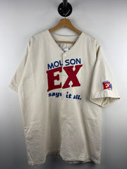 Vintage 90s Molson EX Beer Says It All Cream Baseball Jersey