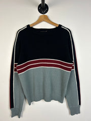 Vintage 90's Matt Andrews Black & Grey Knit Sweater