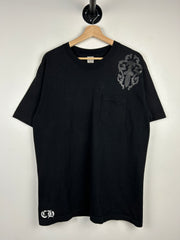 Chrome Hearts Cemetery Crosses Tonal Black Tee