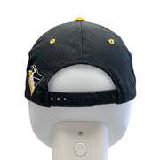 Vintage 90's Pittsburgh Penguins Spellout Black Snapback Hat