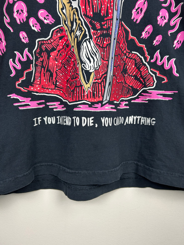 Warren Lotas Death Life Eyes Black Tee